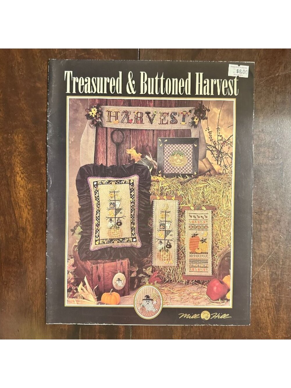 Treasured & Buttoned Harvest Cross-Stitch Pattern Book By Mill Hill